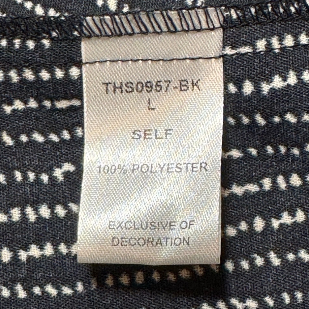 THML Stripe Shift Dress Casual Sleeveless Mini Embroidered size Large - Picture 8 of 10